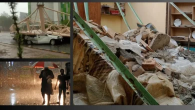 KP Punjab rain damage, roof collapses Pakistan,