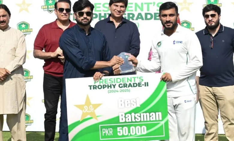 Sahir Associates, President’s Trophy, cricket, Khan Zeb, Fahad Usman
